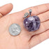 Amethyst Crystals Healing, reiki healing Crystals Stone Decors 1.2 Inch Carved Polished Natural Gemstone Apple Craft